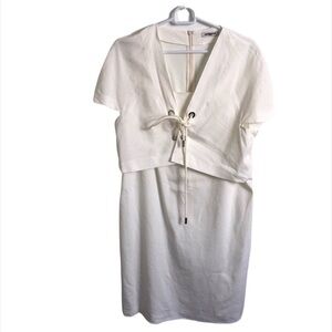 Cacharel Paris Off White Dress women’s Size Euro 40 US 6 Designer